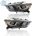 Set of 2 Headlights for Nissan Maxima (2016-2018) Halogen with LED DRL