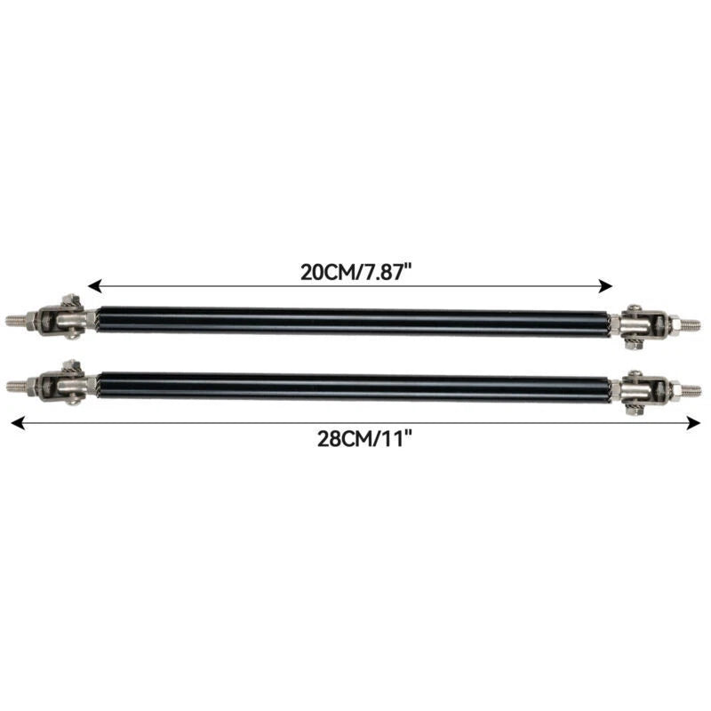 2X Adjustable Front Bumper Lip Splitter Strut Rod for Universal Fit