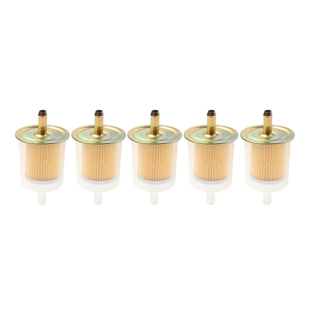 5 x 3/8" Fuel Filters for Universal Motorcycle Inline Gas Line