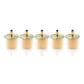 5 x 3/8" Fuel Filters for Universal Motorcycle Inline Gas Line