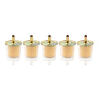5 x 3/8" Fuel Filters for Universal Motorcycle Inline Gas Line