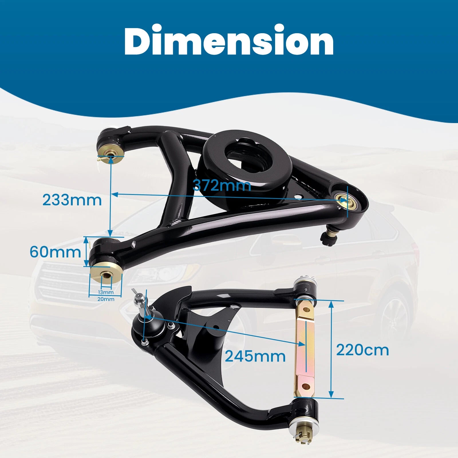 Upper & Lower Tubular Control Arms for Chevy Chevelle (1964–1972)