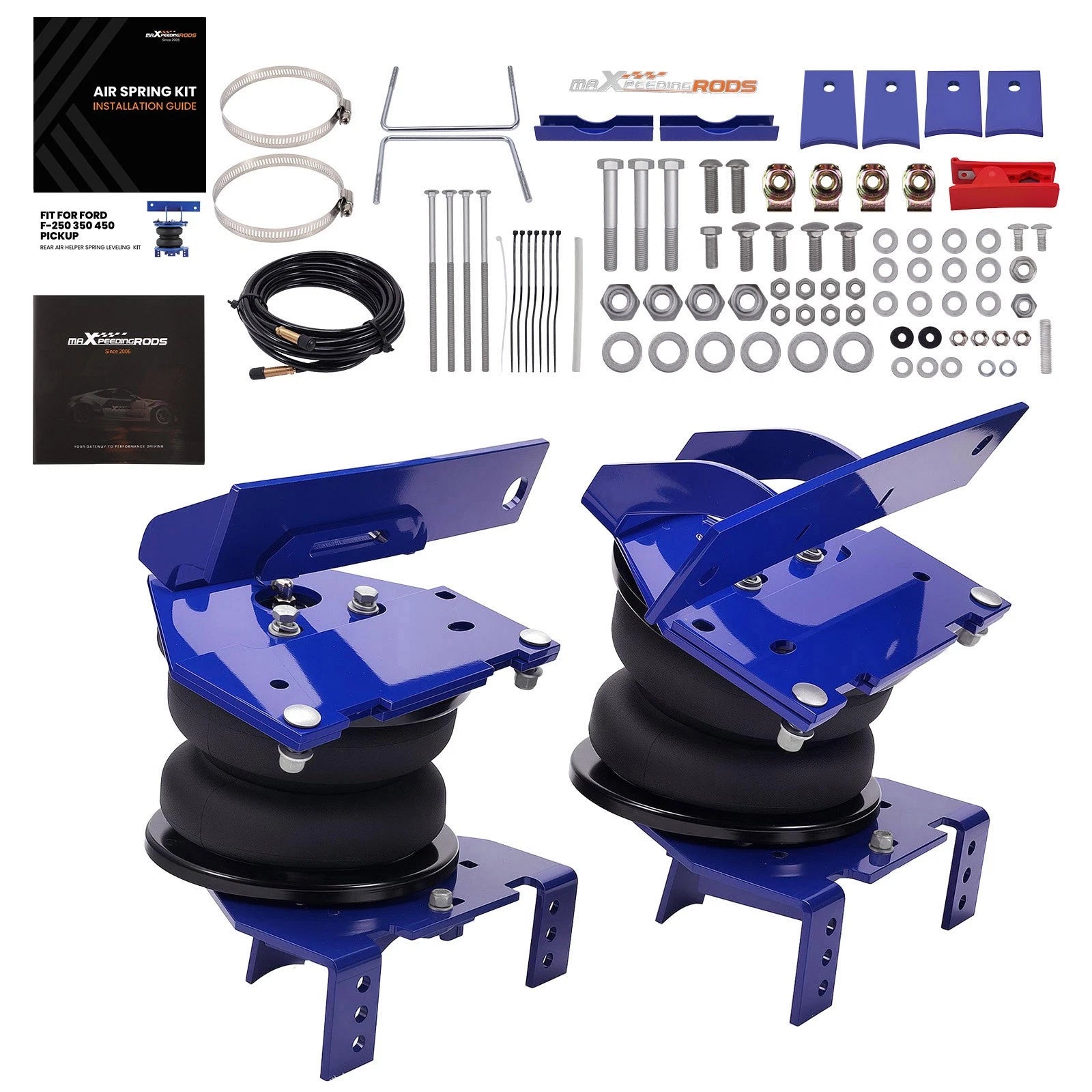 Rear Air Suspension Bag Leveling Kit for Ford F250/F350/F450 (2017–2022)