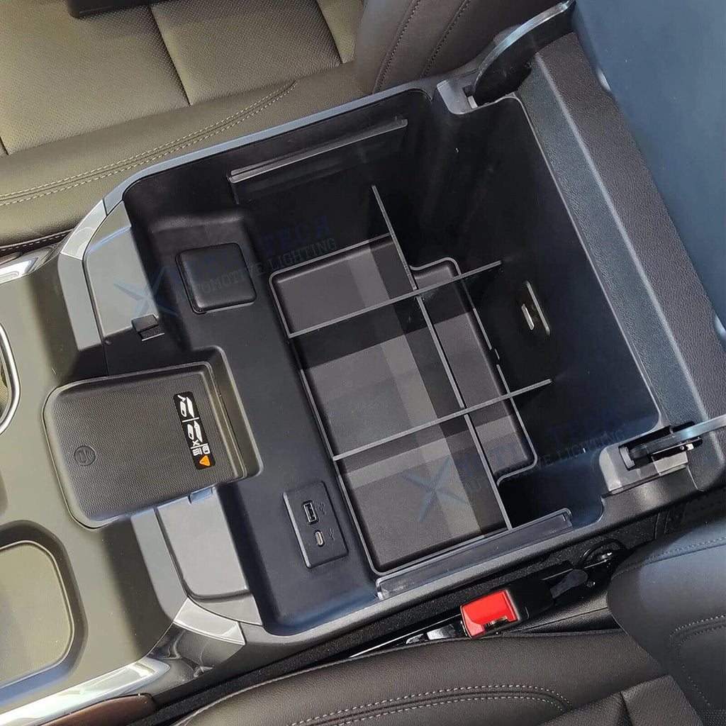 Center Console Armrest Box Divider Insert Compartment for Silverado (2014-2018)