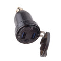 Dual USB Adapter Charger Socket Voltage Meter for BMW