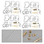 4X Carburetor Rebuild Kit for Yamaha YFZ450 (2004–2009)