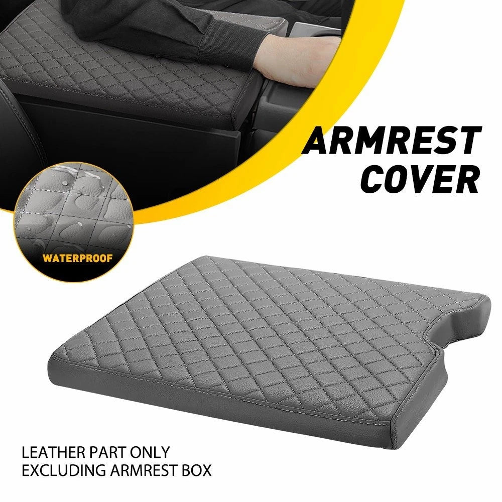 Jump Seat Center Console Lid Armrest Cover Pad for Ford F150 F250 F350 (2015–2023) EPY