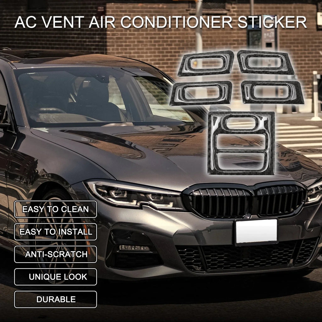 AC Vent Sticker 5pcs for BMW 3 Series E90 E92 E93 (2005 - 2012)