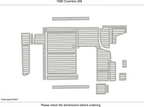 EVA Foam Pad Flooring Mat for Crownline 268 (1998)