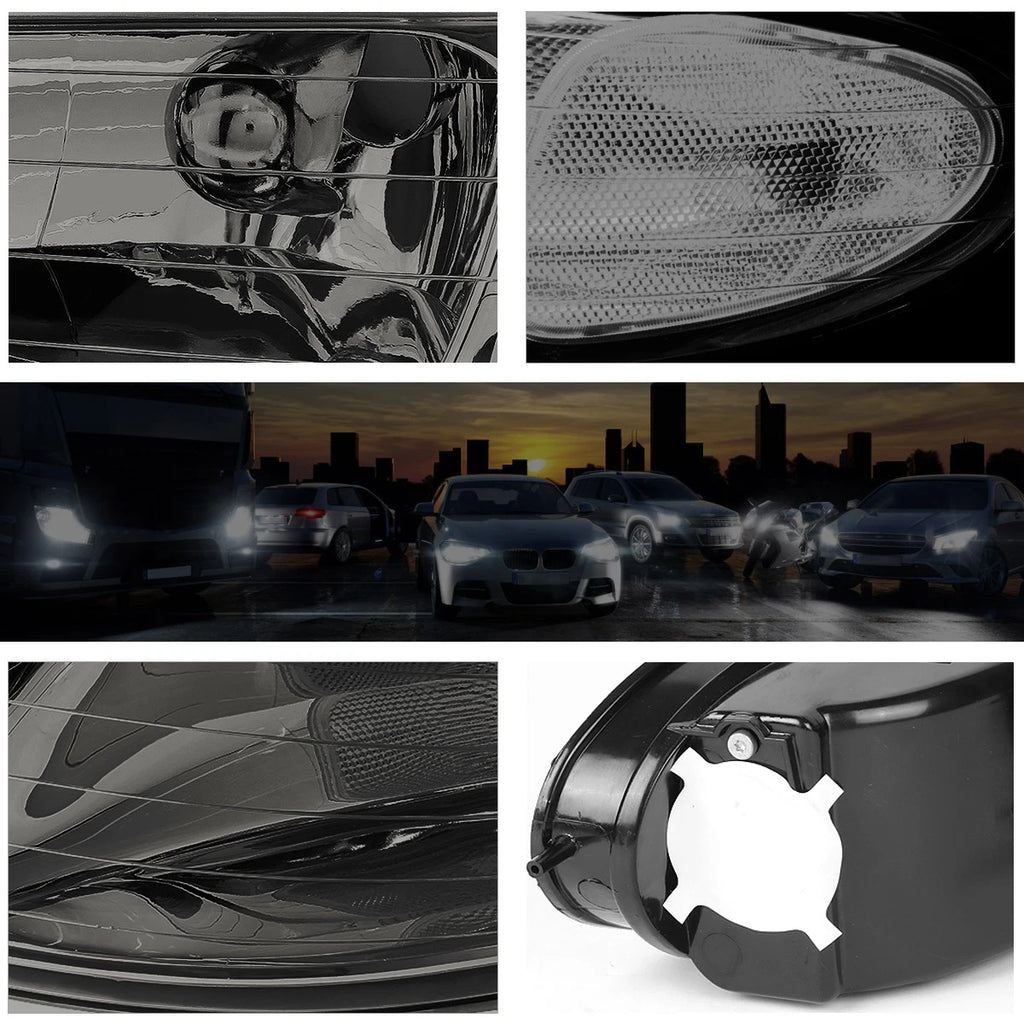 Headlight Lamp for Chrysler Town & Country/Voyager (1996–2000) Smoked Housing