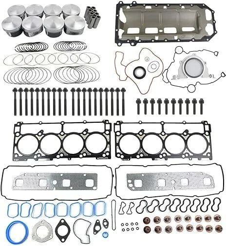 Engine Pistons Head Gasket Set for Chrysler Dodge Jeep 5.7L Hemi (2003–2021)