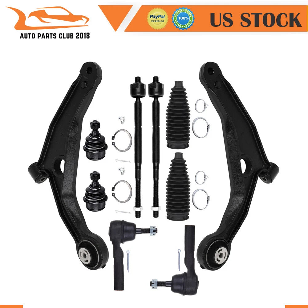 Set of 10 Front Lower Control Arms & Ball Joints for Dodge Avenger (2008–2014)