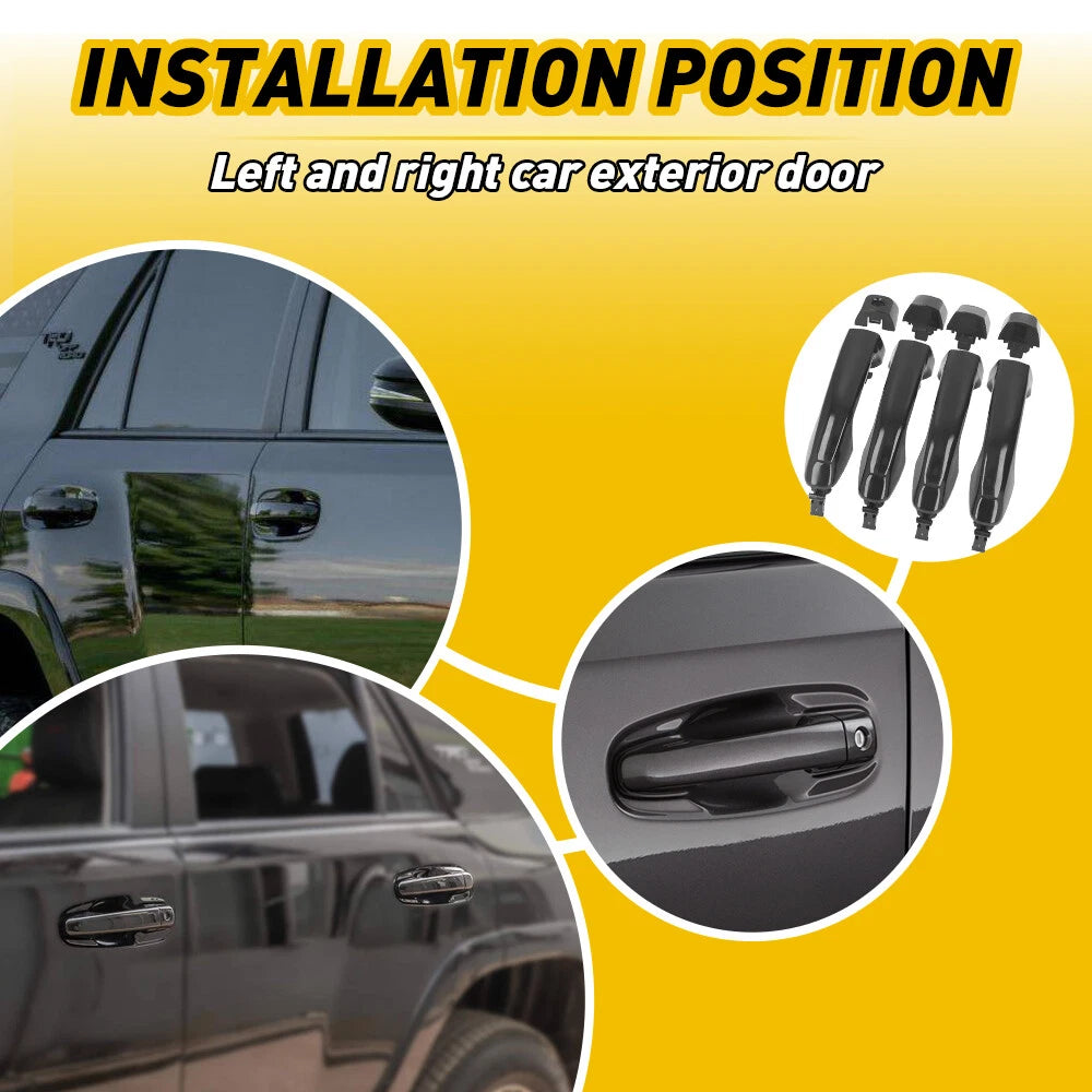 Set of 4 Door Handles for Toyota 4Runner (2010â2014)