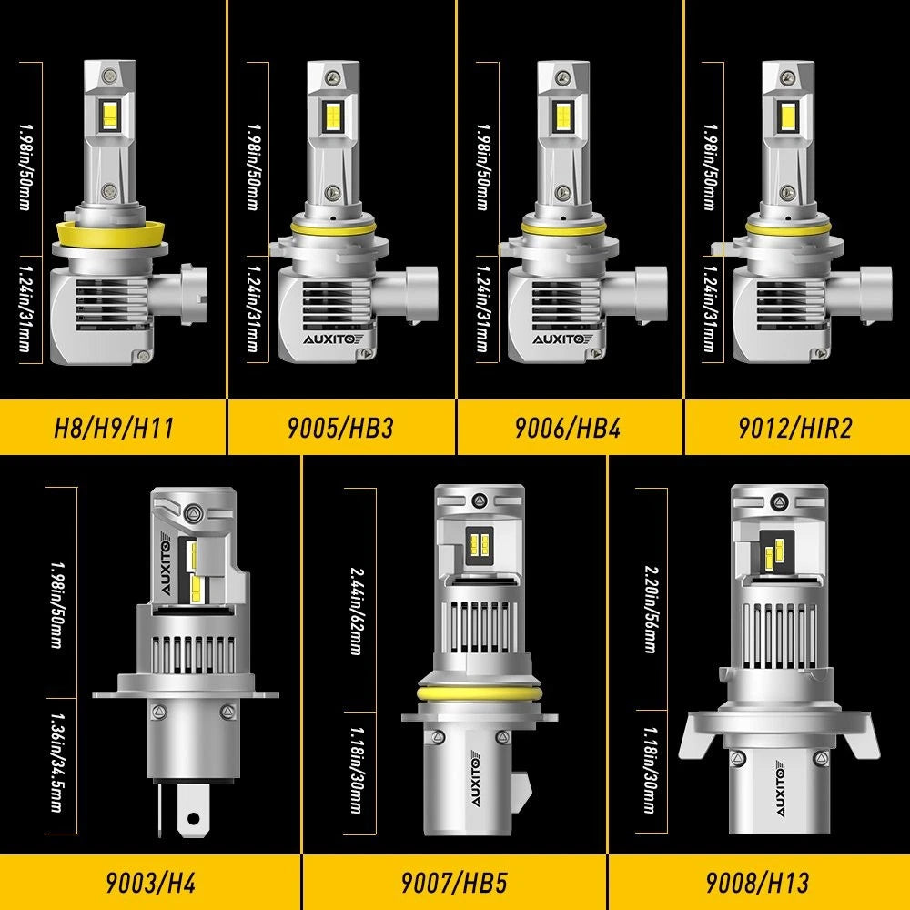 AUXITO LED Headlight Bulbs 9005 & 9006 for