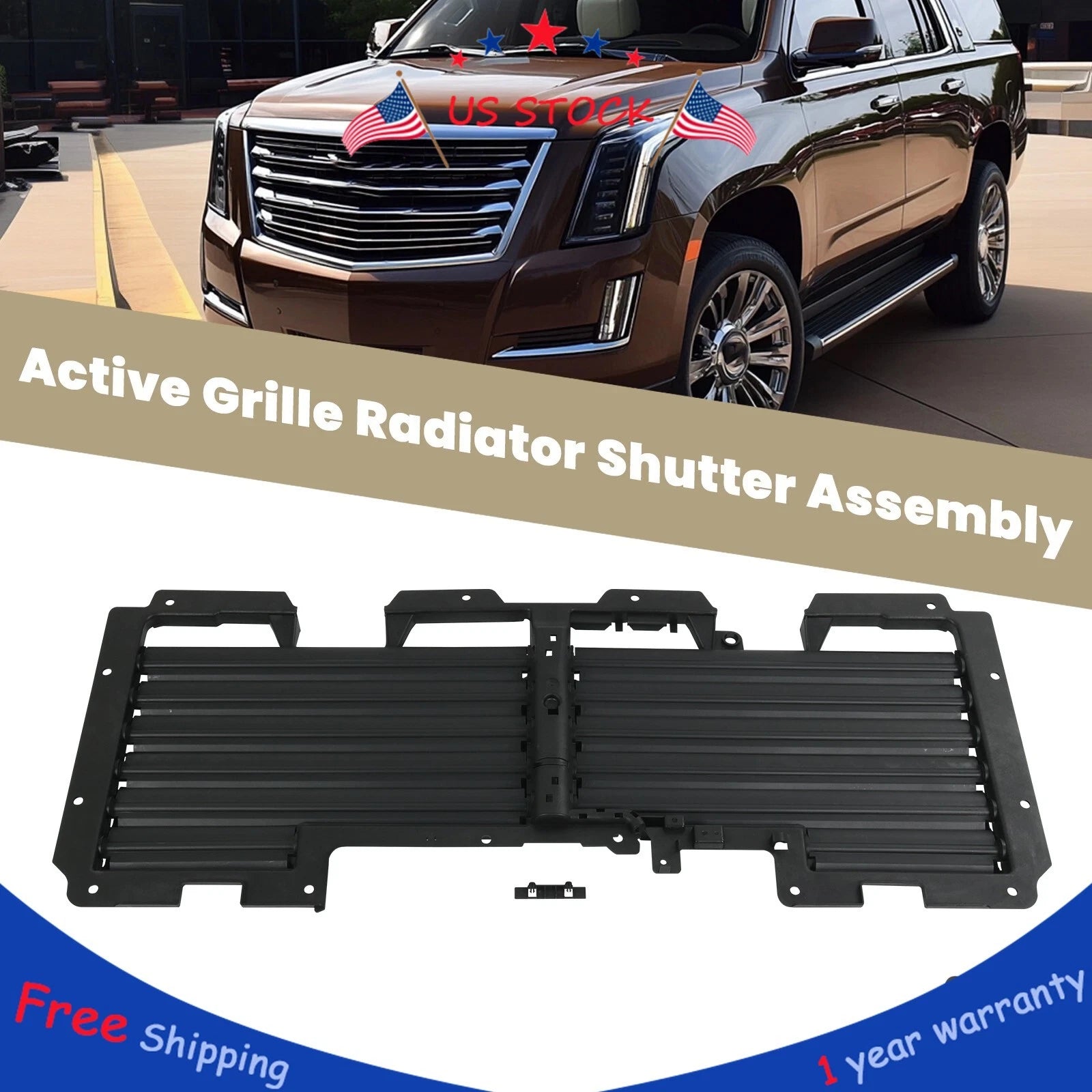 Active Grille Radiator Shutter for Escalade Suburban Yukon (2015–2020)