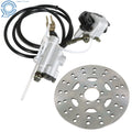 Rear Hydraulic Brake Caliper Assembly and Disc Rotor Kit for ATV Go-Kart