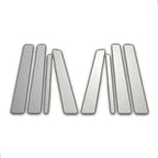 8Pc Chrome Pillar Post Covers Replacement for Jaguar X-Type (2002–2007)