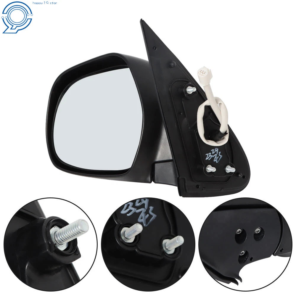 Electric Door Mirror for Toyota Hiace Van (2005-2013) Left Side Black Plastic