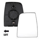 Driver Side Mirror Glass with Backing Plate for Ford Transit (2015–2020)