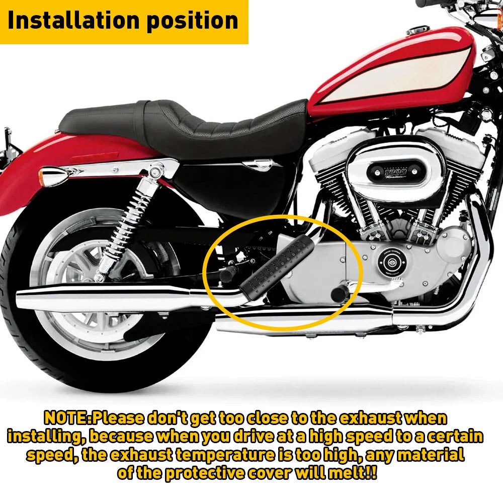 Exhaust Muffler Pipe Heat Shield Cover for Universal Motorcycle