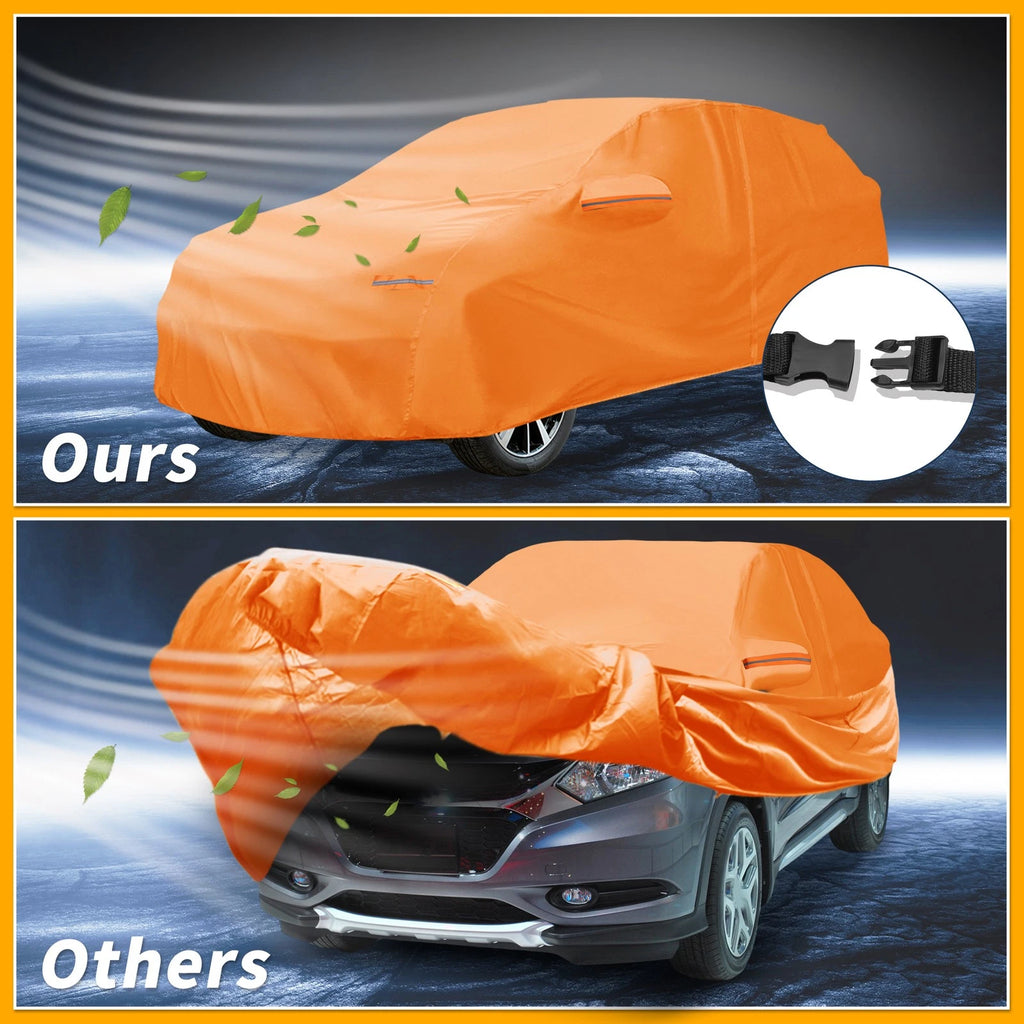 Waterproof Car Cover for Honda HR-V (2016–2023) - Orange Cotton, Zipper