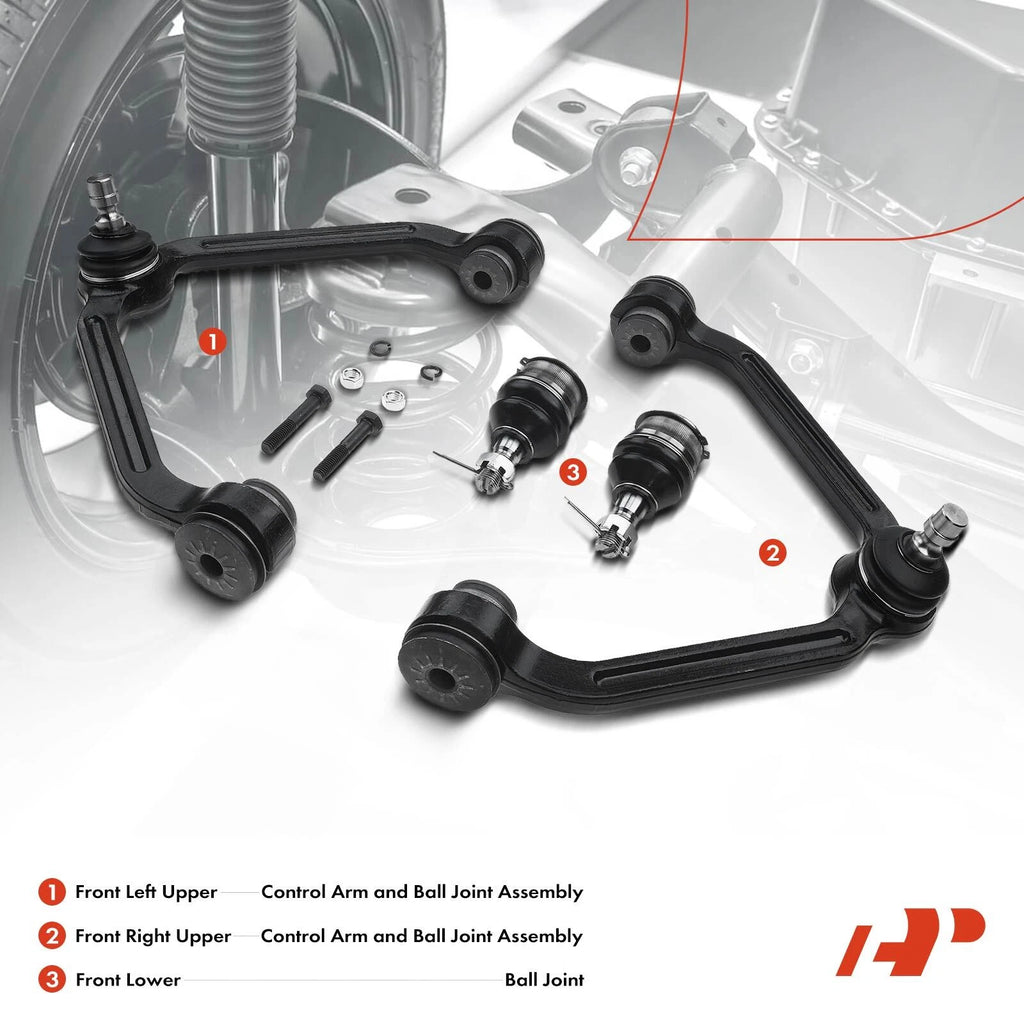 Set of 4 Front Control Arm Ball Joints for Ford Ranger (1998–2011)