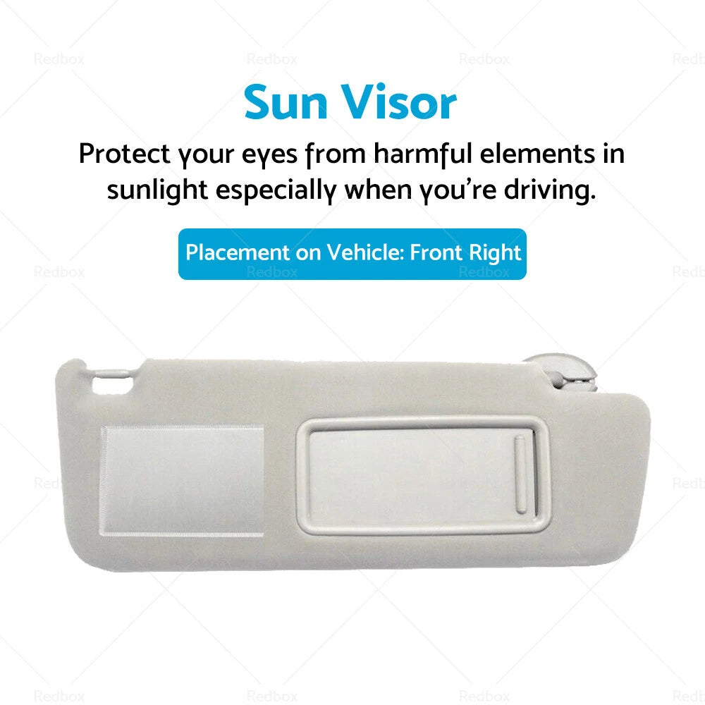 RH Sun Visor for Toyota Prado TRJ120 RZJ120 LJ120 GRJ120 KZJ120 KDJ120 (2003–2009)