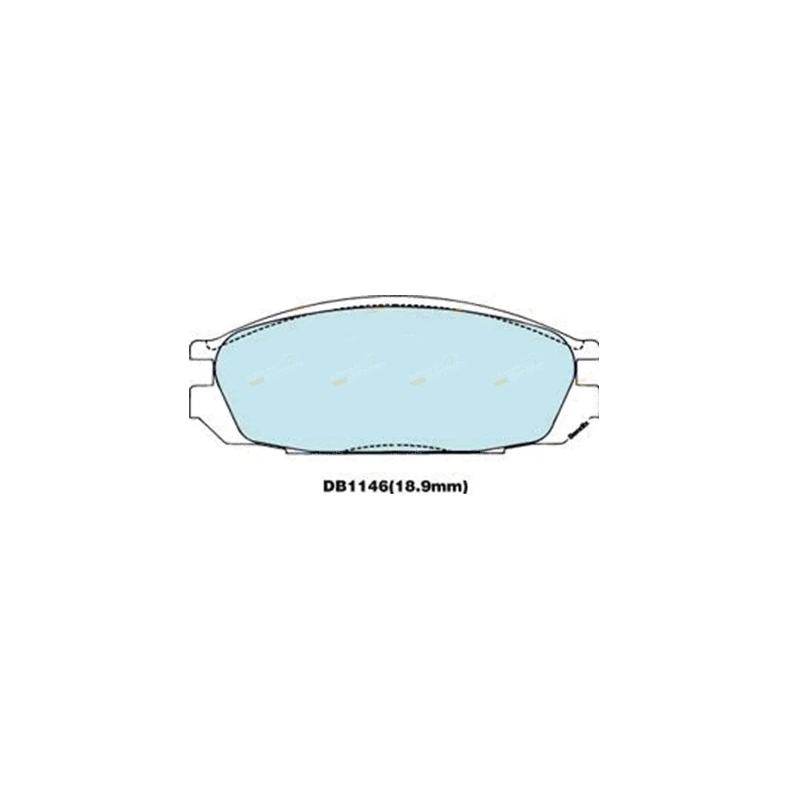 4WD Rear Disc Brake Pad Set for Ford Raider UV 4cyl 2.6L G6 (1991-1993)