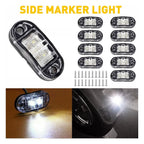 Universal 12V Sealed Side LED Marker Light for Trailer, Boat, Cargo