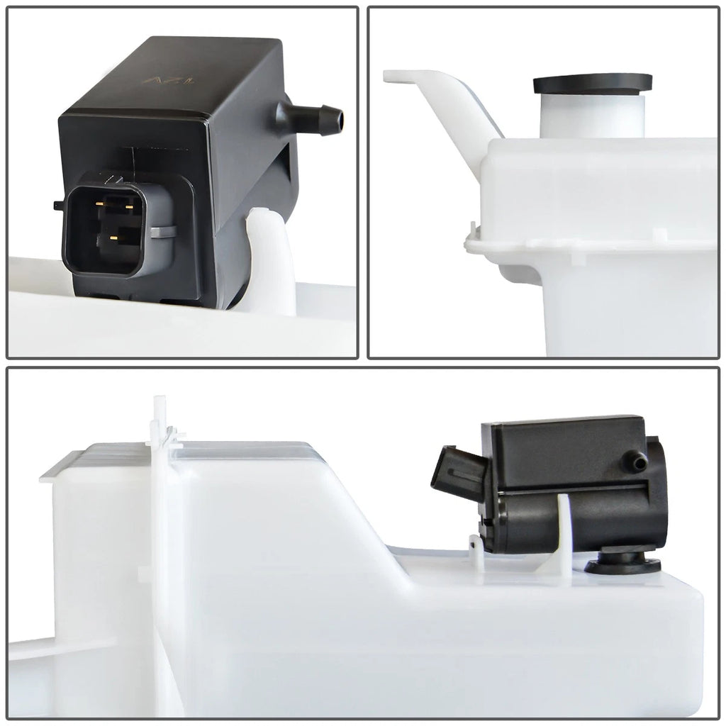 Windshield Washer Fluid Reservoir Tank Bottle w/ Pump for Kia Rio (2006–2011)