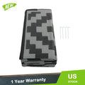 Outdoor Plastic Straw Rug for Patio or Deck (8x10 ft) - Waterproof Black