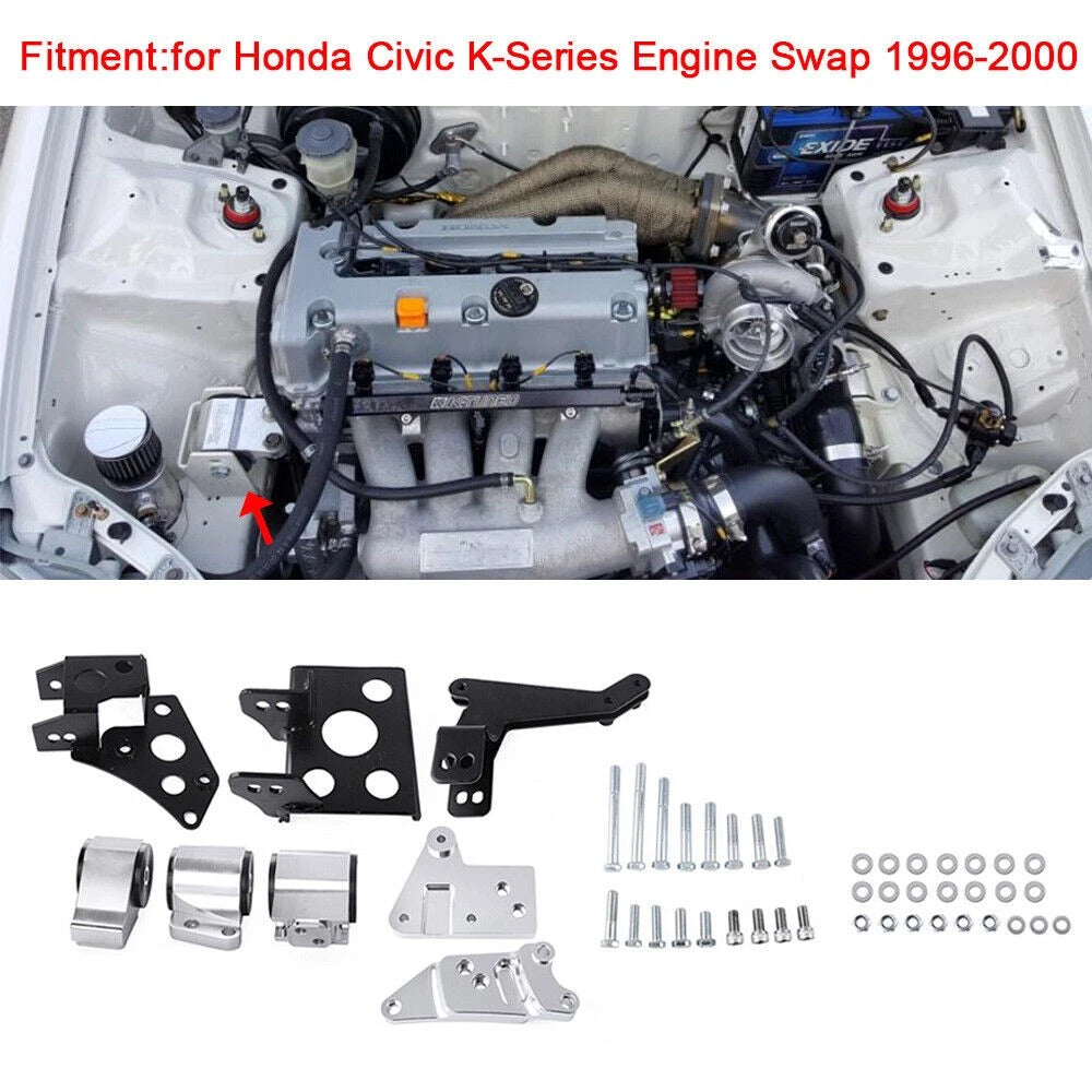 Engine Mount Bracket for Honda EK Chassis (1996–2000) K-Swap K20 K24