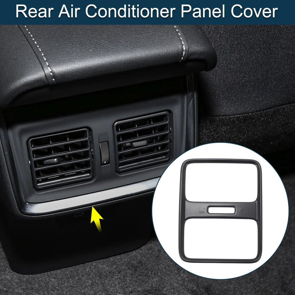 Rear Air Conditioner Panel Cover for Honda Vezel (2014–2021) Black