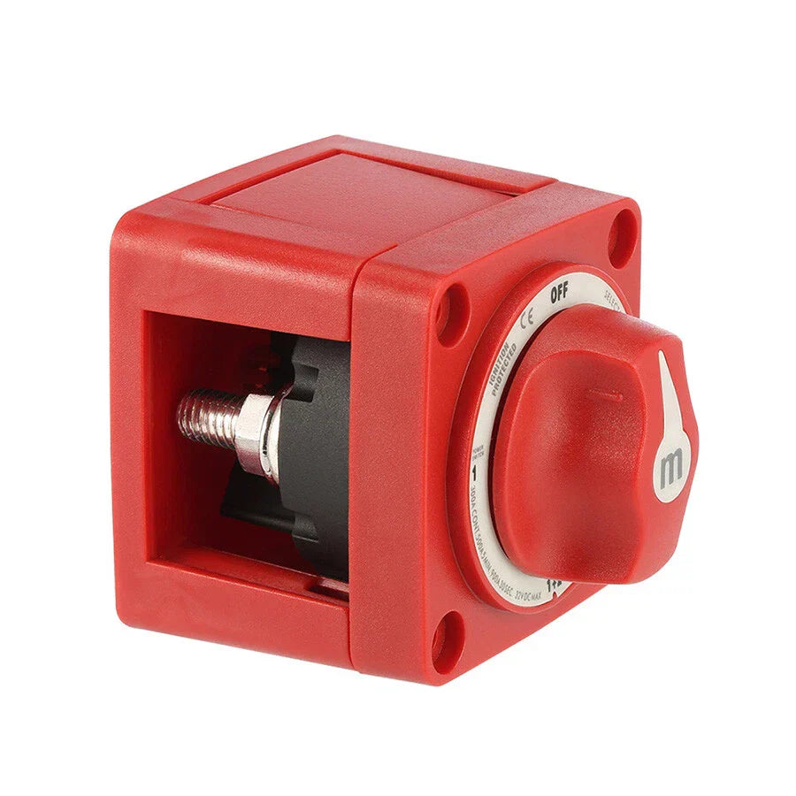 4 Position Battery Selector Switch Red for Marine Boat (6007)