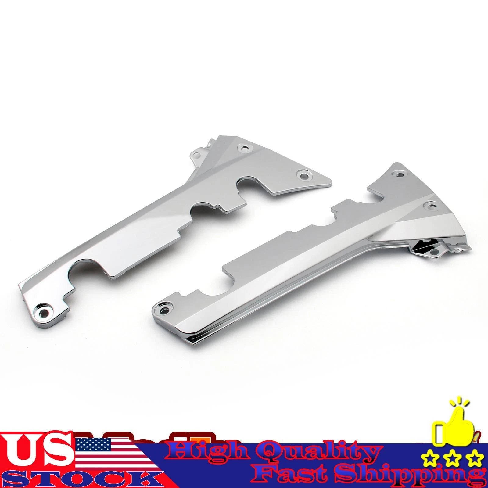 Chrome Fairing Lower Rear Frame Cover Set for Honda GL1800 (2001–2010)