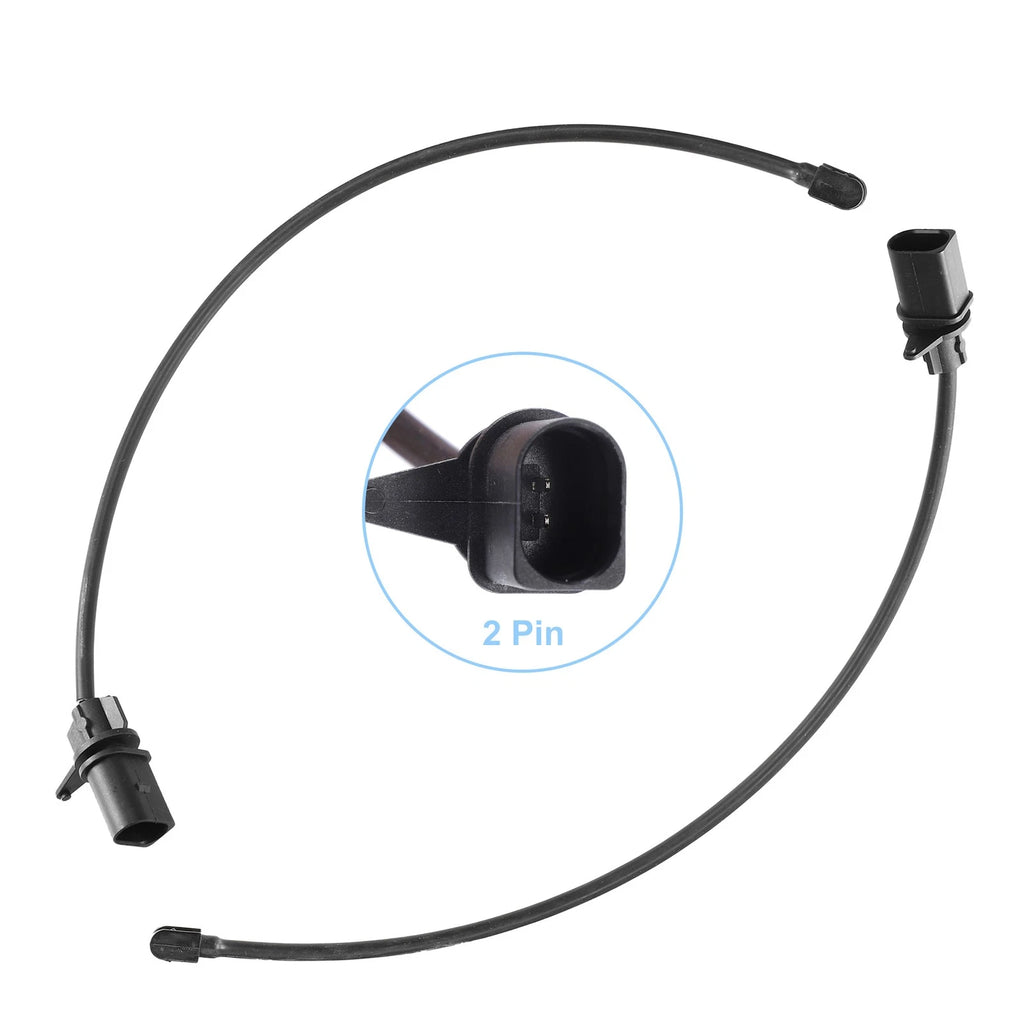 Front Brake Pad Sensor for Audi A4 A5 A6 A8 (2 Pcs) Plastic Rubber