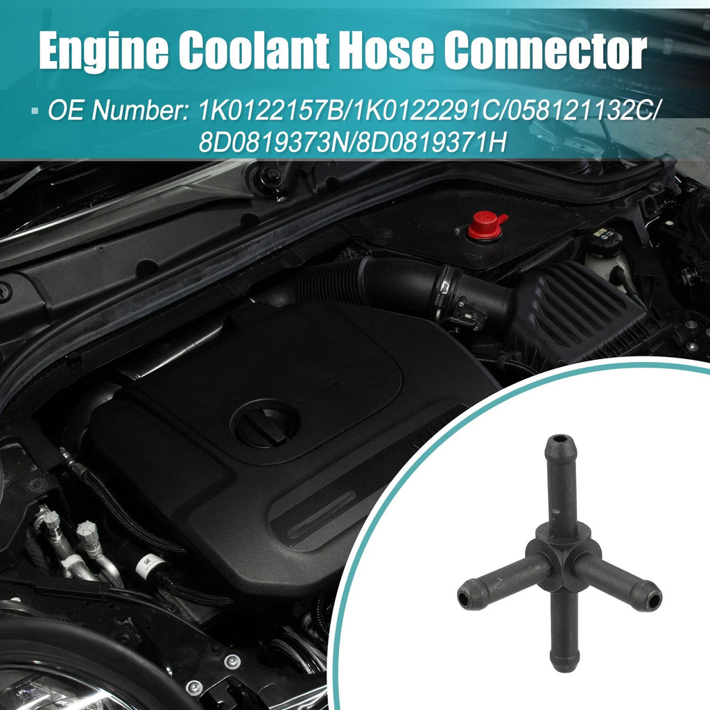 Engine Coolant Hose Connector 1K0122157B/1K0122291C for Audi A6 (2021–2022)
