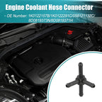 Engine Coolant Hose Connector 1K0122157B/1K0122291C for Audi A6 (2021–2022)