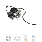 Set of 2 Wheel Hubs for Ford F-150 (2011–2014) Front 6 Lug with Bearing & Sensor