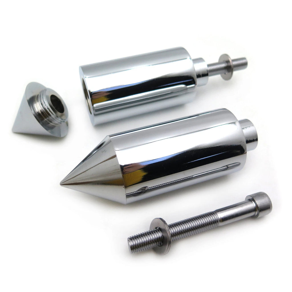 Aluminum Chrome Frame Sliders for Yamaha FZ1 (2006–2011)