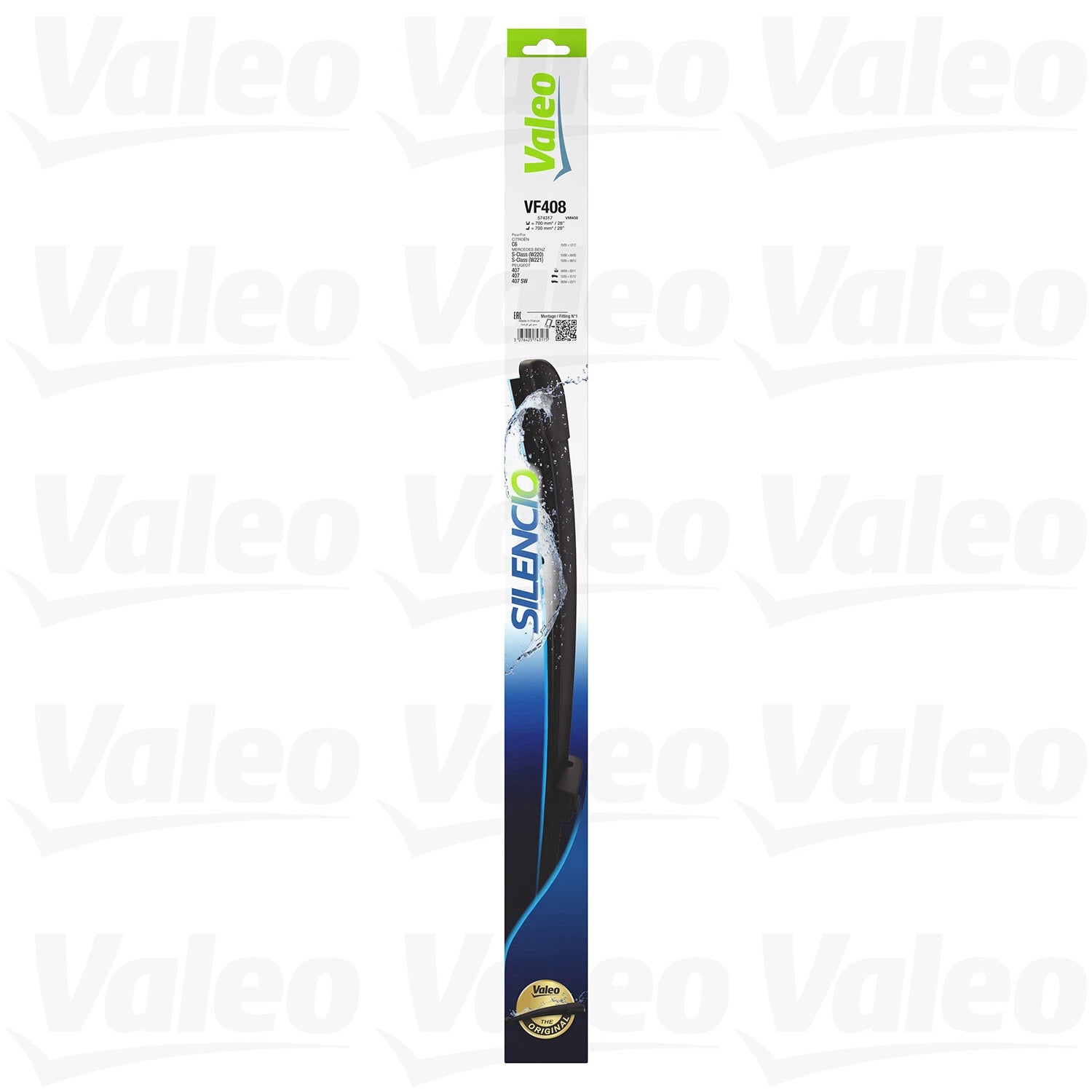 Set of 2 Valeo Front Windshield Wiper Blades for Mercedes-Benz S65 AMG S63 AMG