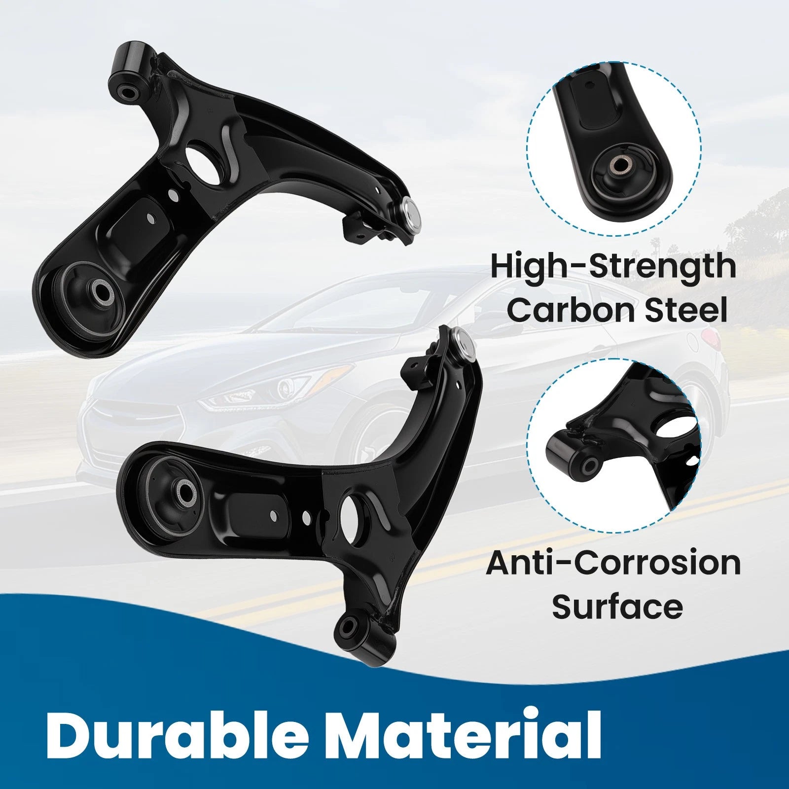 Set of 10 Front Lower Control Arm Ball Joints for Hyundai Elantra (2011-2017)