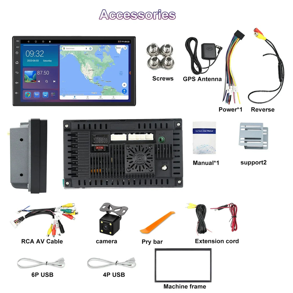 Wireless CarPlay Android Auto Head Unit for Toyota Prado (1996-2002)