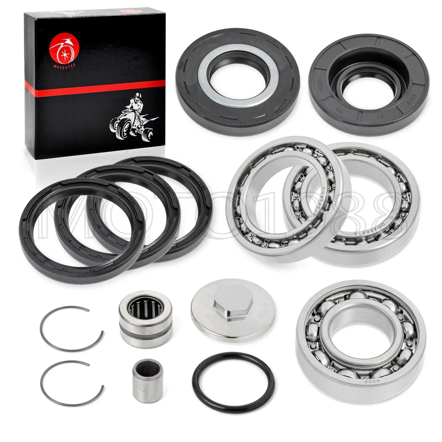 Rear Differential Bearing Seal Kit for Honda 250 Recon TRX250TE TM (1997–2017)