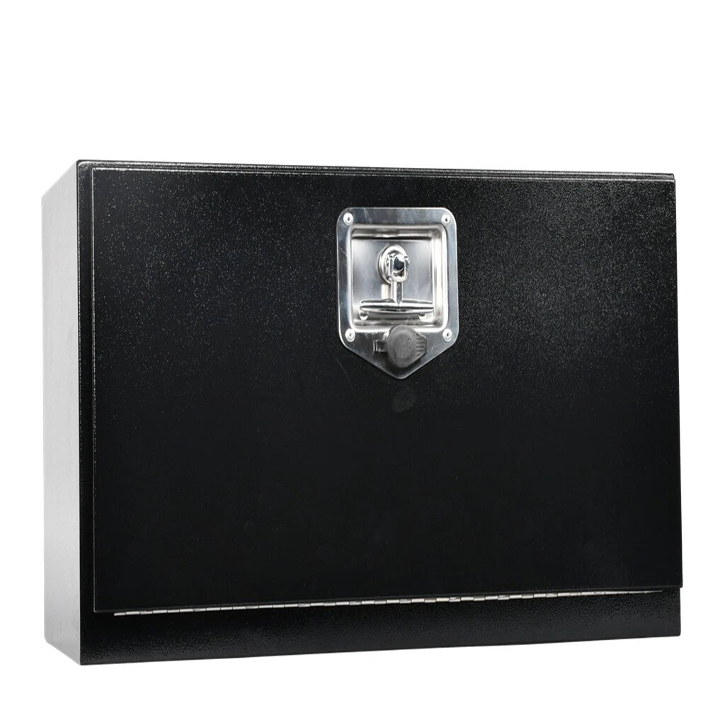 Tool Box for Pickup Truck (24"x12"x14", Black Steel)