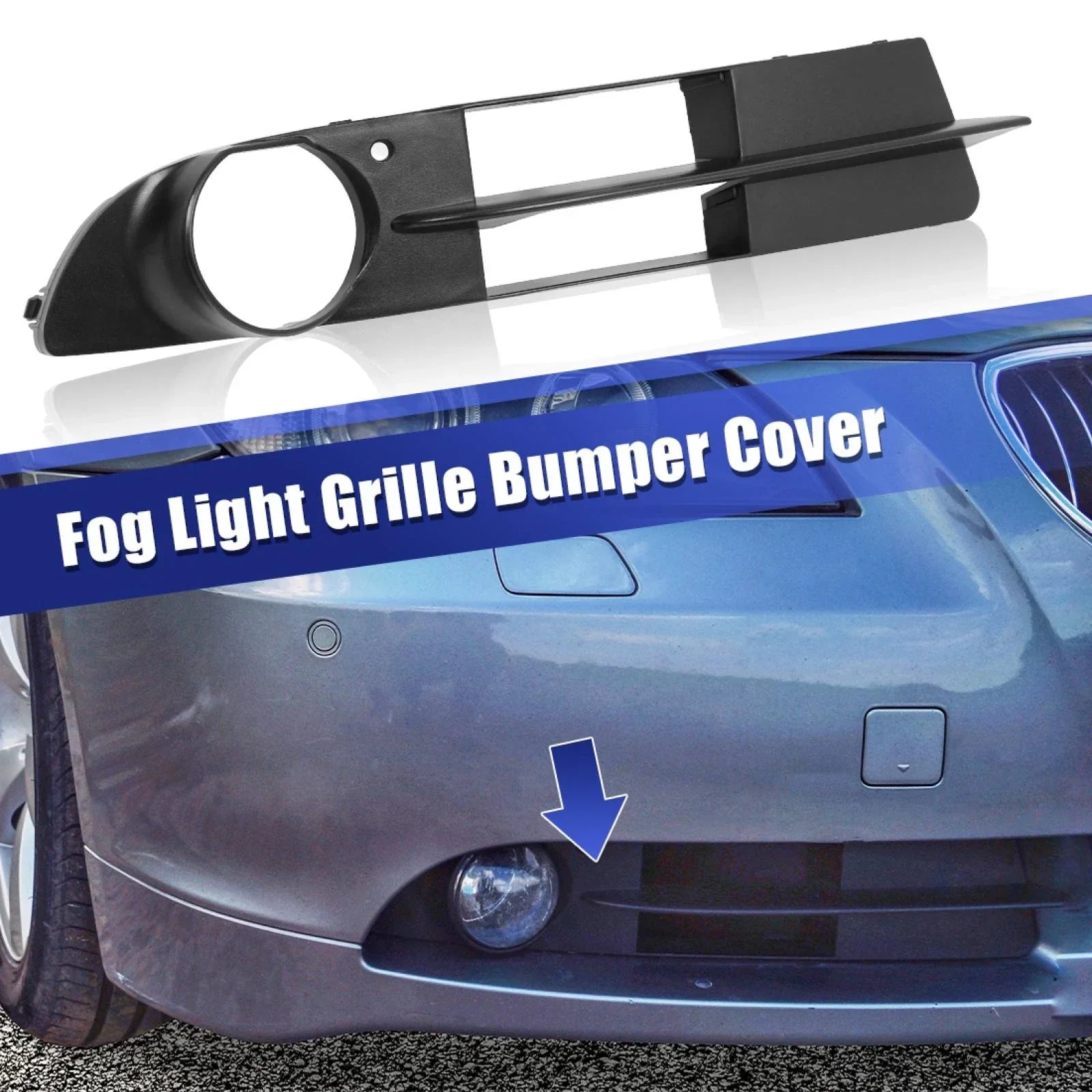 Fog Light Grille Cover Trims for BMW 525i (2004-2007)