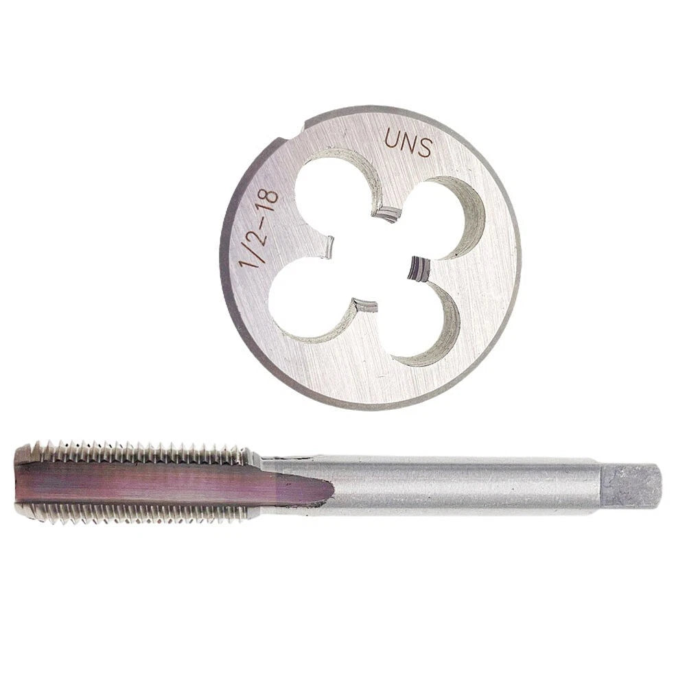 1/2x18 Tap and Die Set RH for Automotive Tools (HSS)