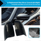 2X Black Rear Mirror Cover Caps for BMW X3 X4 X5 X6 (G01 G02 G05 G06)