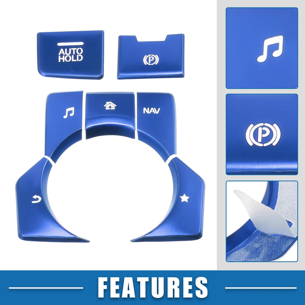 7pcs Center Console Media Panel Handbrake Cover Trim for Mazda CX-5 (2012–2017)