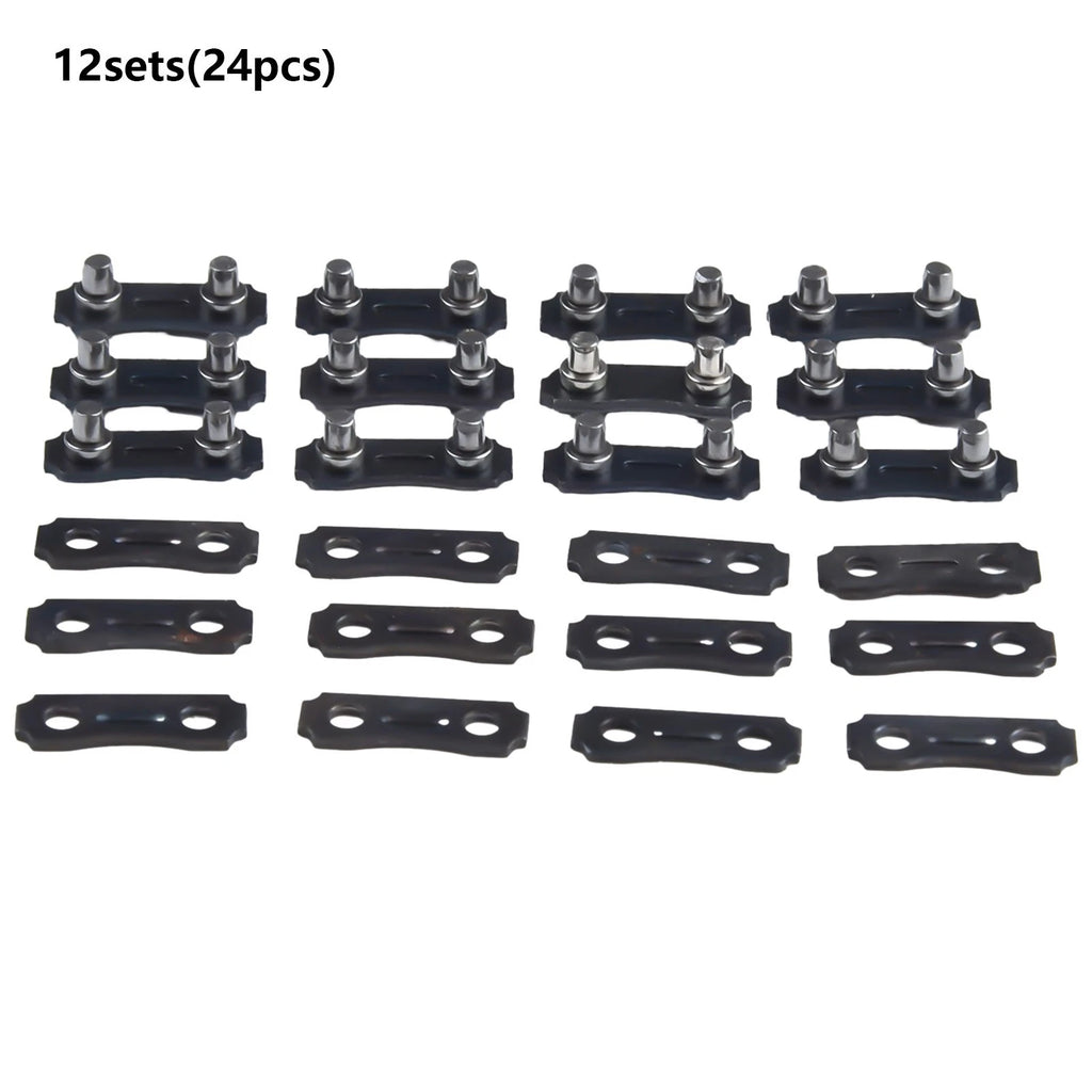 Set of 12 Chainsaw Chain Repair Kits 3/8 LP 0.050 Inch Quick Replacement